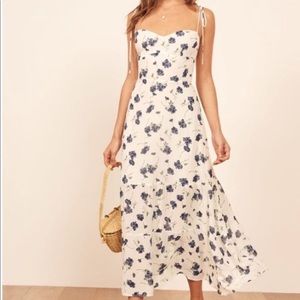 Reformation "Ellie Blueberry" Midi Dress | Size: 6